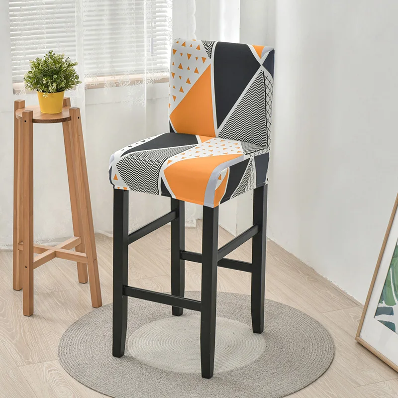 Stretch Bar Counter Stool Pub Chair Slipcover for Removable