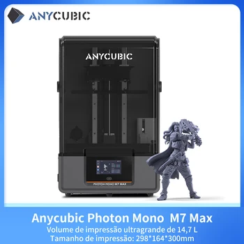 Impressora 3D ANYCUBIC Photon Mono M7 Max LCD com tela de alta definição 7K de 13,6 polegadas, LighTurbo 3.0, impressão 3D com resina UV