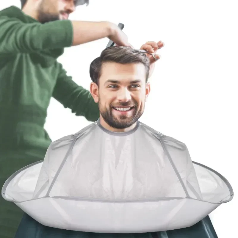 Haircut Cape Hair Cut Umbrella Capes Haircut Cloak Cloth Hair Dye Three-Dimensional Breathable Household Foldable Tool