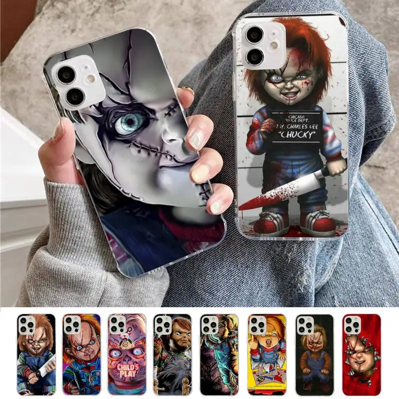 FHNBLJ Charles Lee Ray Chucky Doll Phone Case for iPhone 11 12 13 Mini Pro Max 8 7 6 6S Plus X 5 S SE 2020 XR XS 10 case |