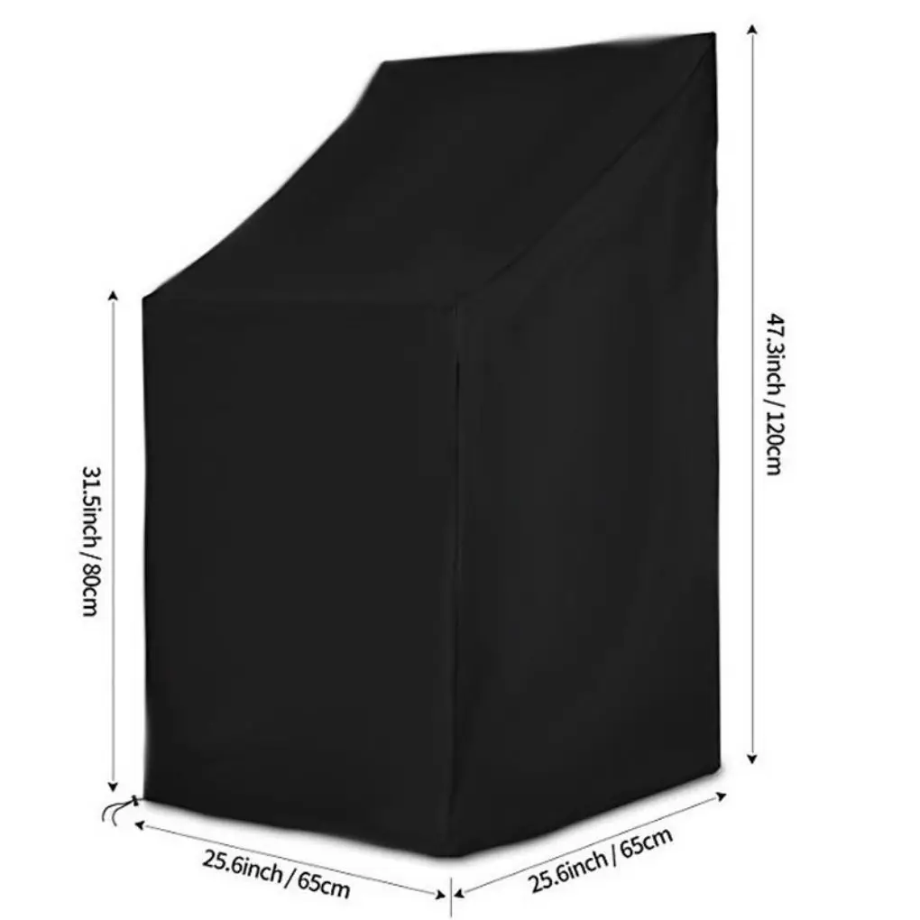 Stacked Chair Dust Cover Storage Bag Outdoor Garden Patio Furniture