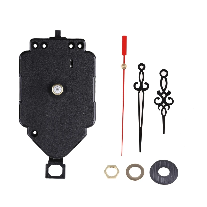Kit Movimento Al Quarzo Per Orologi Con Pendolo E 3 Lancette | Silenzioso, Errore ±1 Secondo Al Giorno | Per Fai-da-te E Riparazione Di Sveglie E Orologi Da Parete