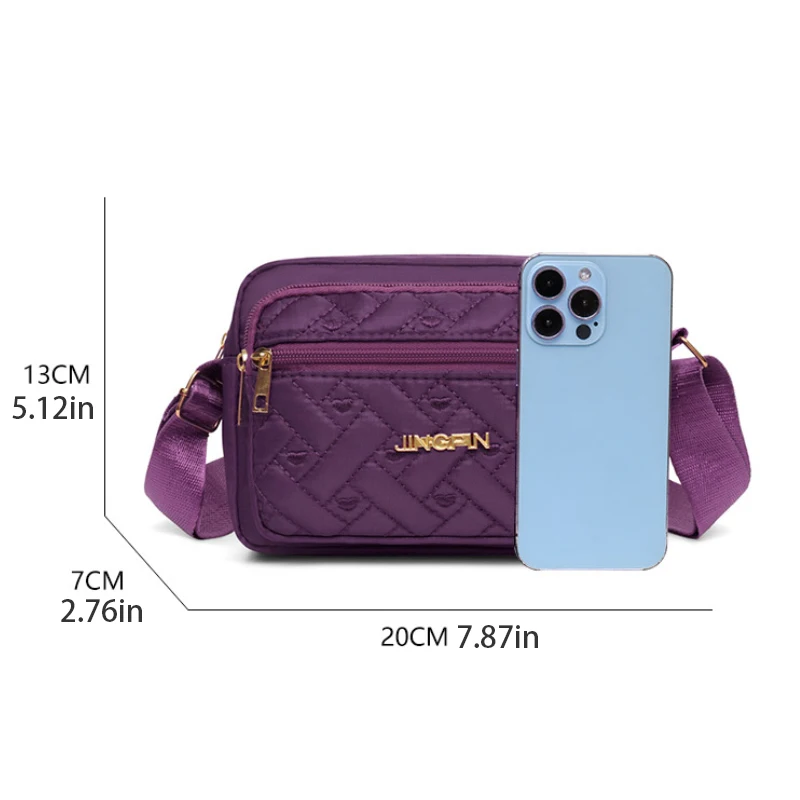 Four season fashion shoulder bag, women's crossbody bag, multifunctional square work and daily life bag