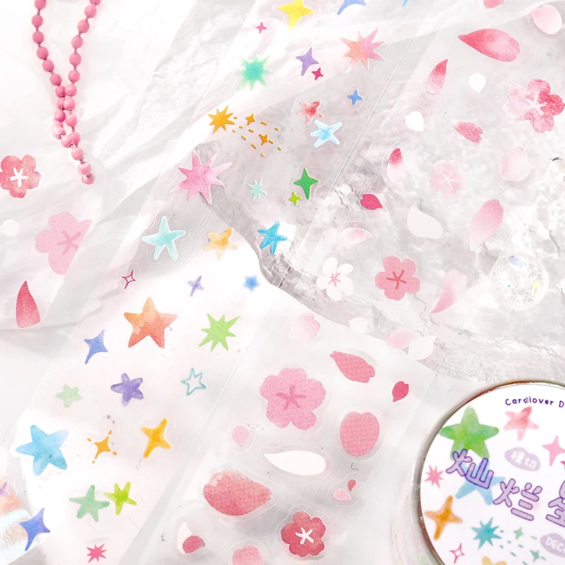 30mm * 3m 컬러풀 스몰 프래그먼트 시리즈 카와이 다이컷 테이프 DIY 스크랩북 데코 저널 용품 에스테틱 문구