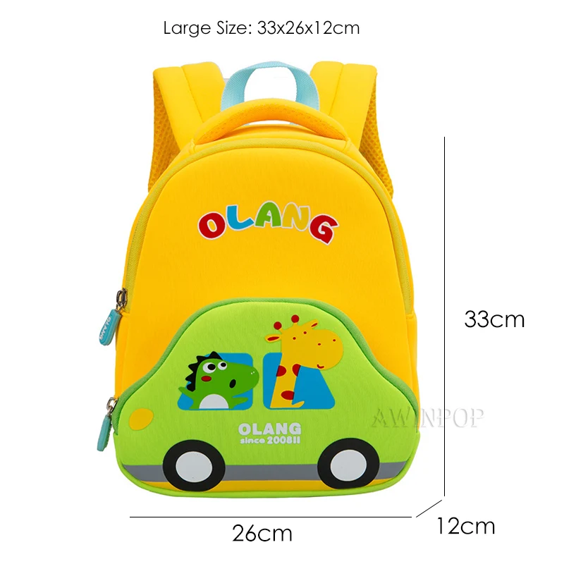 Cartoon Car Children School Bags Girls 3D Cute Design Kindergarten Kid Anti Lost School Backpacks for Boys Gift Mochila Escolar 6