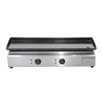 Commercial Kitchen Equipment Electric Tabletop Flat Plate Hamburger Griddle Stainless Steel Cast Iron Grill Griddle For Sale 2