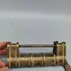 Exquisite Old Chinese Brass Copper Handmade Old Fashioned Lock Key Statue 2