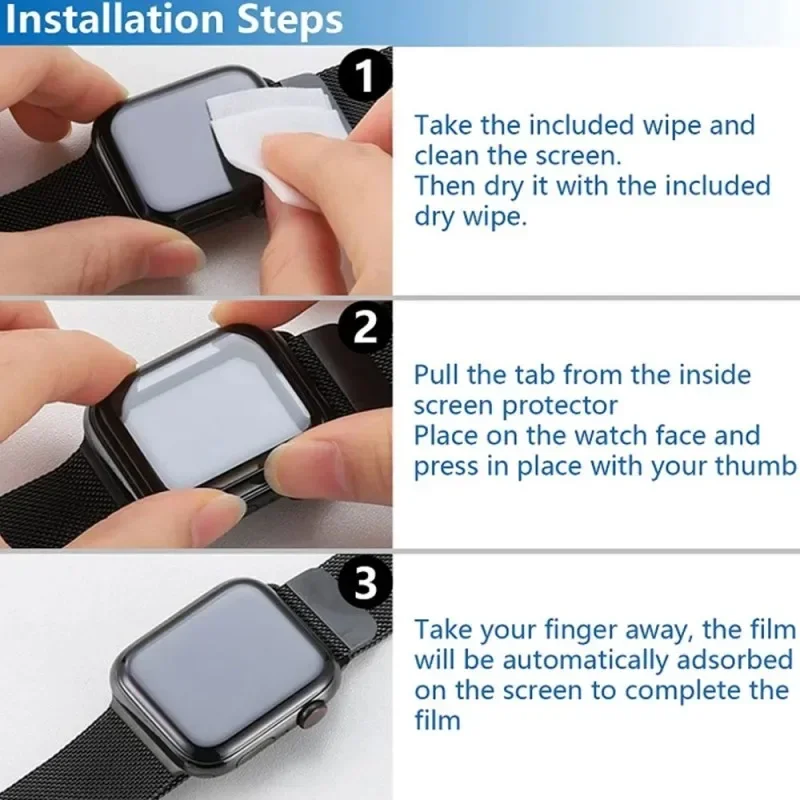 Tempered Glass Screen Protector For Apple Watch Ultra 2 9 8 7 6 5 4 SE2
