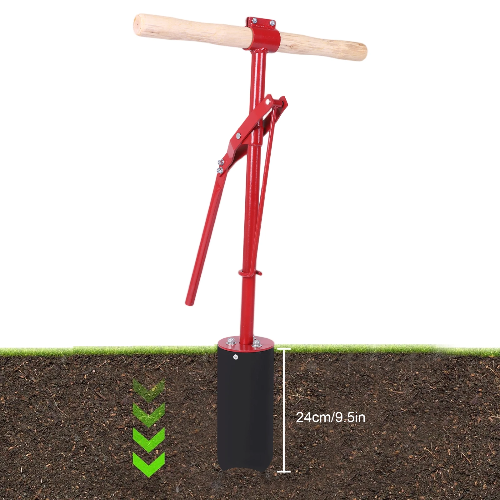 Golf Hole Cutter Detachable Handle Backyard, Garden, Outdoor Golf Putting Green Practice  Hole Dig Machine Golf Course Accessory