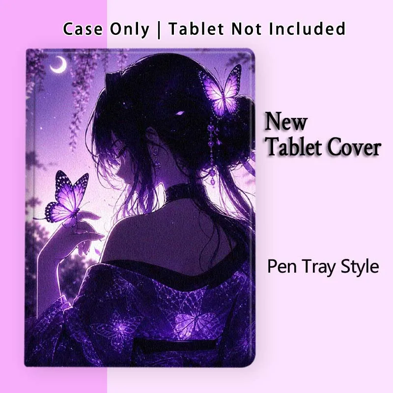 Chic Purple Butterfly Tablet Case