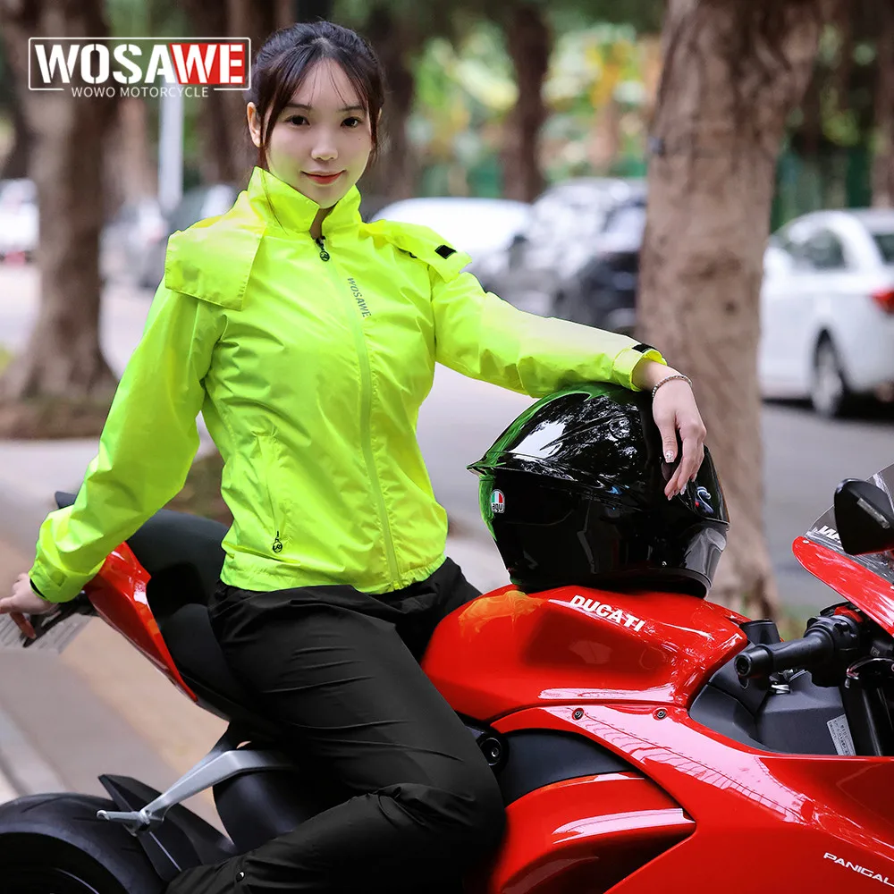 Outdoor Rainproof Split Rain Jacket Cycling Motorcycle Full Body Waterproof Raincoat Motorbike Rain Jacket