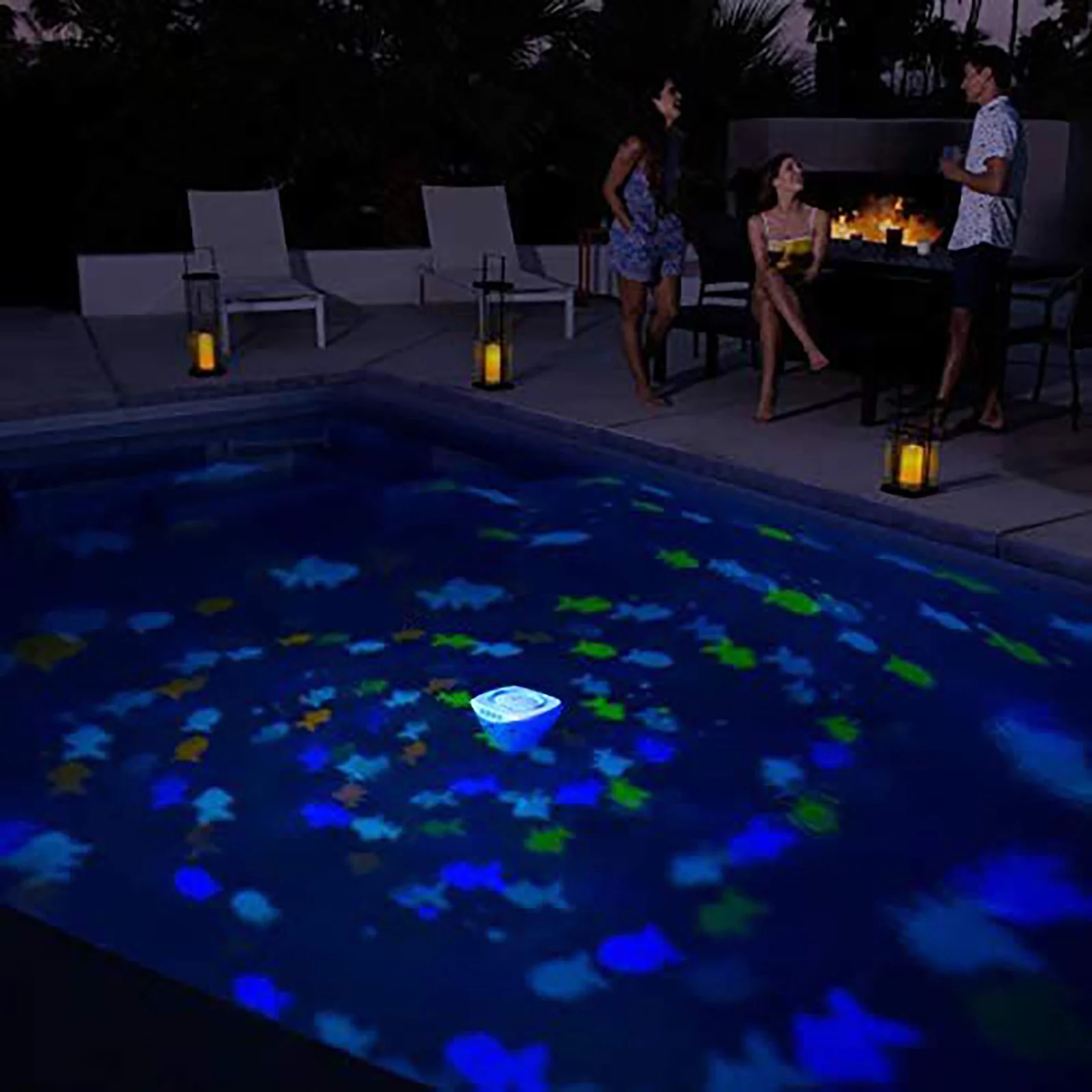 Submersible LED Pool Lights 4 Colors Underwater Pond Light Waterproof Pool Hot Tub Light for Fountain Swimming Party Decor submersible pool lights