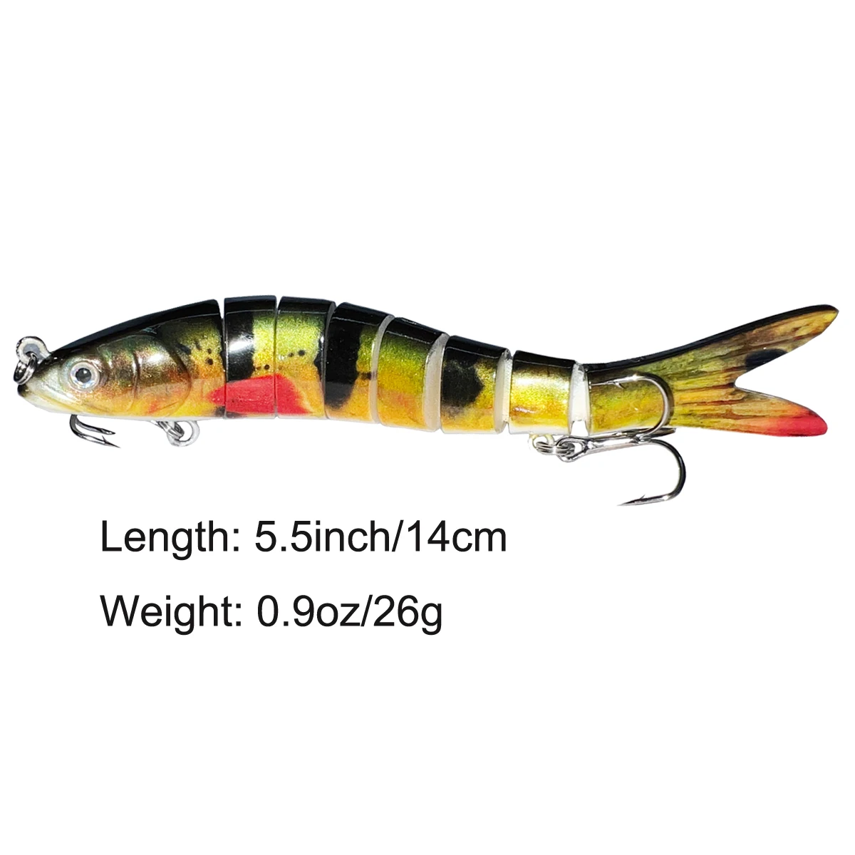 Proaovao Sinking 8 Segements Multi Jointed Swimbait Minnow Fishing Lures  For Mandarin Fish Pike Bass In Sea Lakes River Pond