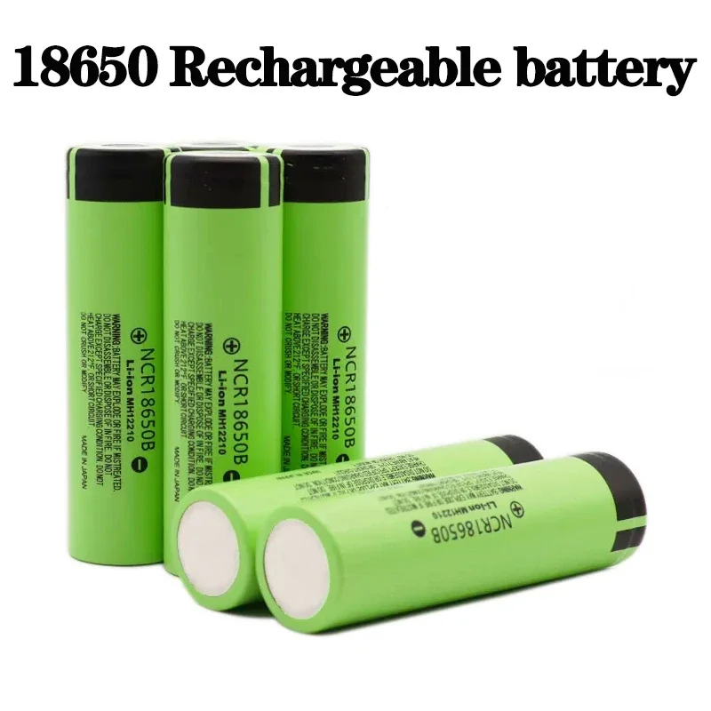 

3.7v 3400mAh NCR18650B original power 18650 lithium battery for flashlights, laser pointers, and power tool battery assembly