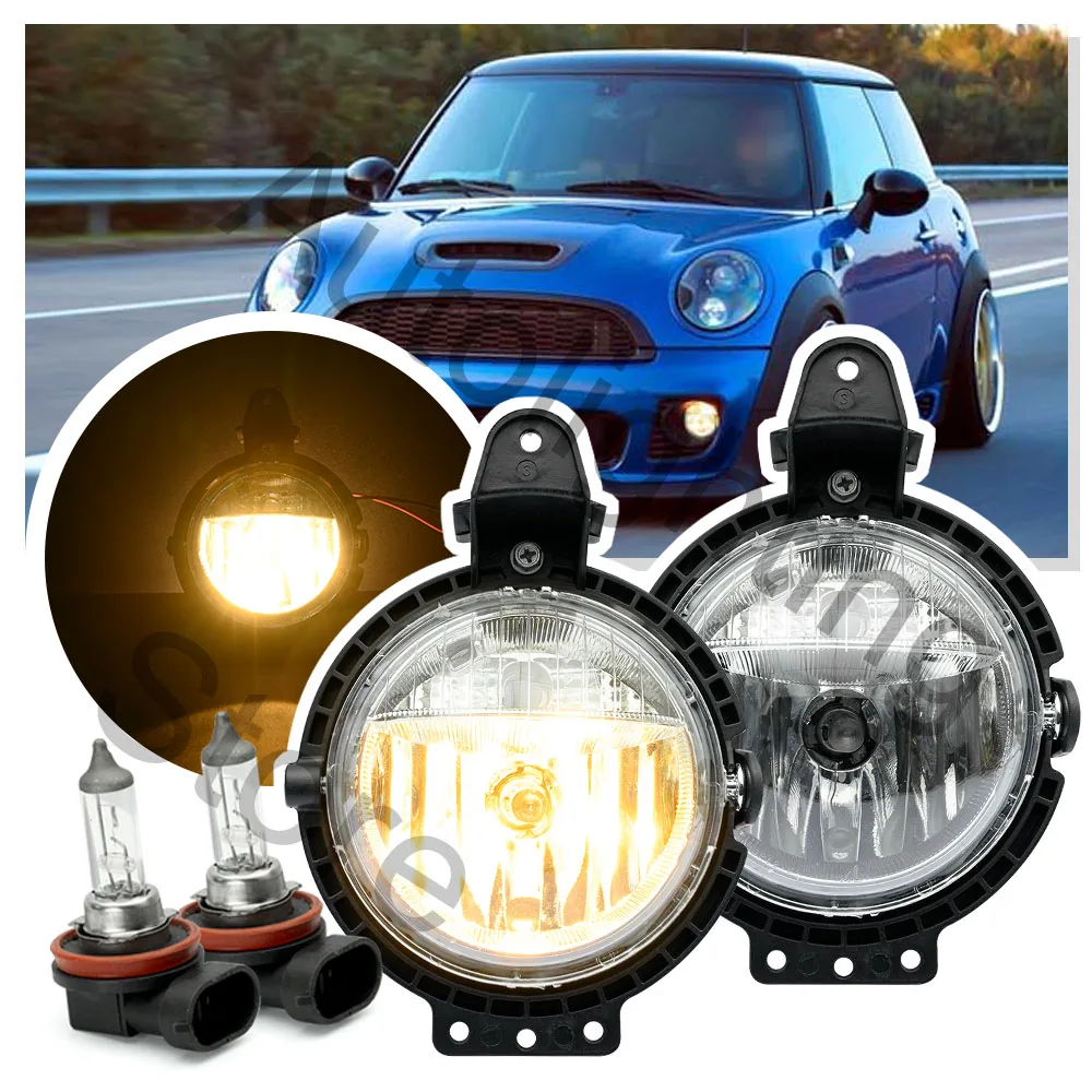 

2PCS Driving Bumper Directly Replace Fog Lamp W/bulb For Mini Cooper Clubman R55 R56 Convertible R57 Coupe R58 Roadster R59