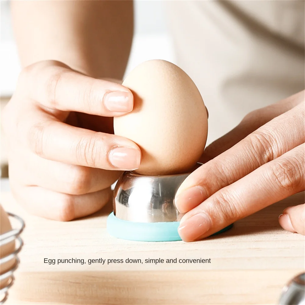 Egg Piercer For Boiled Eggs Egg Hole Puncher Eggs Poker Stainless Steel Needle Hole Puncher For Easy Peeling Bakery Kitchen