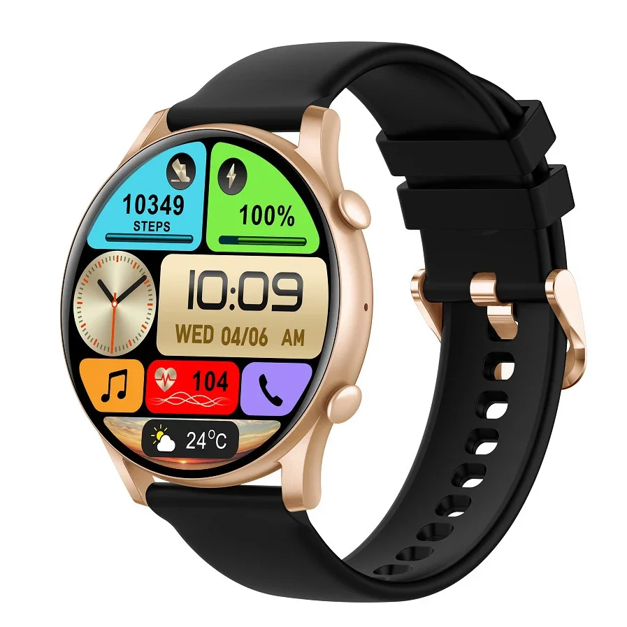 

AMOLED HD Screen Smartwatch Heart Rate Blood Pressure Blood Oxygen Sleep Bluetooth Call Information Reception Exercise Pedometer