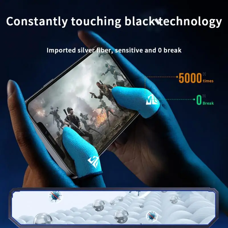 1 Pair Gamer Sleeve Sweatproof Dedales Gamer Finger Cover Touch Screen  Fingertips Sleeve For Mobile Games Game Accessory - AliExpress