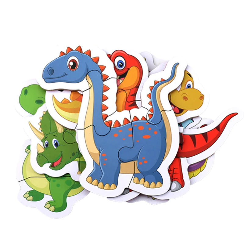 

Fun Puzzle Children's Early Education Cognition Dinosaur Transportation Marine Animal Puzzle Educational Toys for Baby Boy Gift