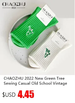 CHAOZHU 2pairs Japanische High School Mädchen Hohe Socken Lose Feste Farben Doppel Nadeln Stricken Baumwolle Lange Socken Für Frauen – Detail 2