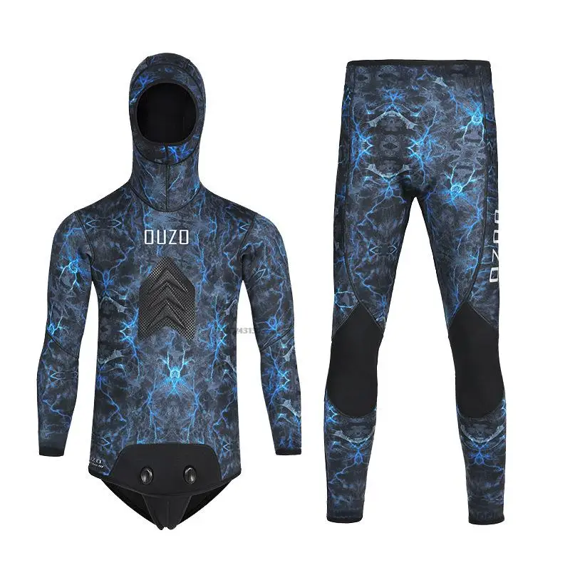 3.5mmNeoprene Wetsuit Men Camo WetSuits Keep Warm Surf Scuba Diving Suit Fishing Spearfishing Swimming Suit Kitesurf WetSuits 2