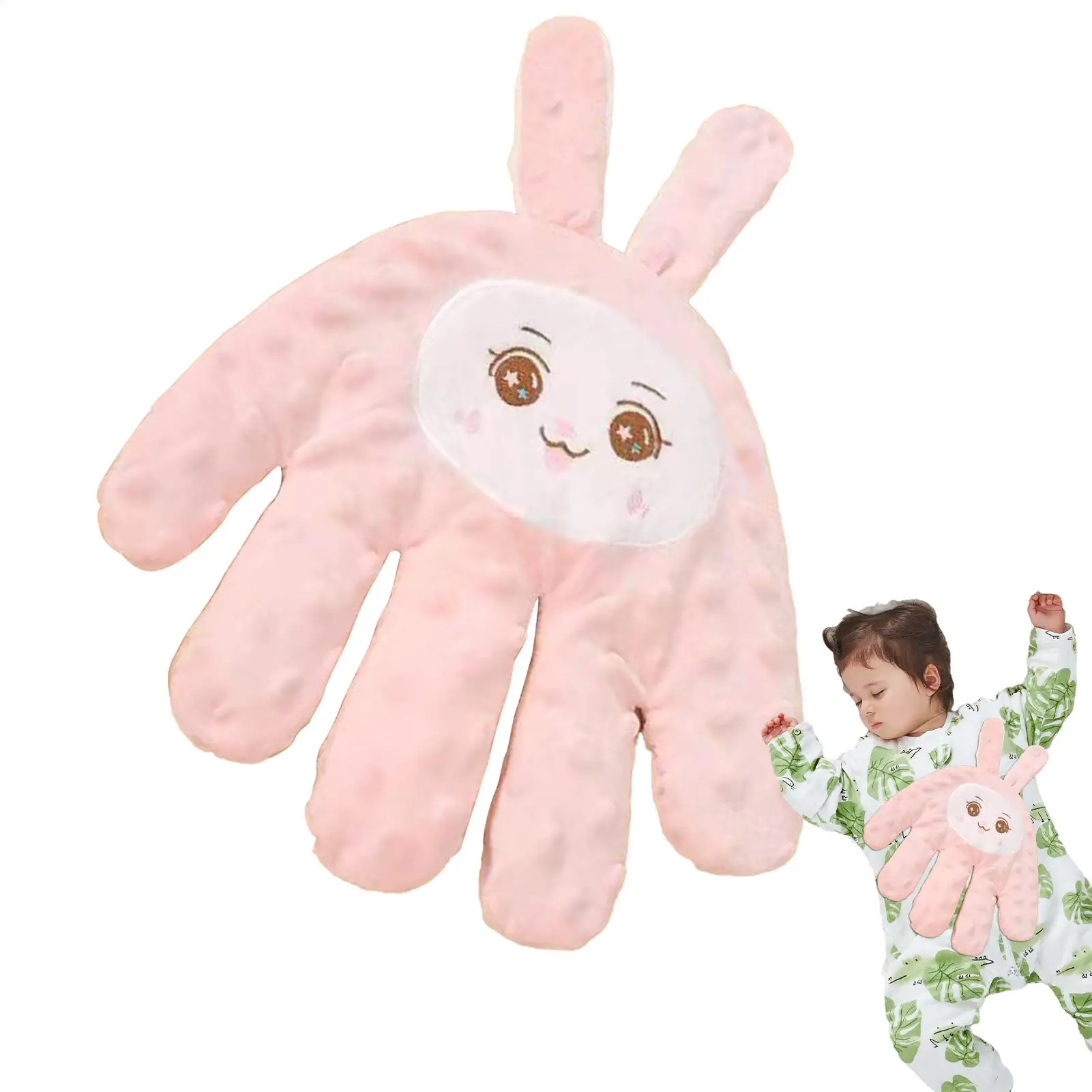 수면 베개 손바닥 모양 수면 보조 베개 누워 안기고 톡톡 건드리는 진정 수면 베개 리모컨 손바닥
