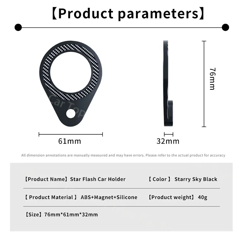 Enhanced Magnetic Car Phone Holder with 360° Rotation and Vent Mount Support
