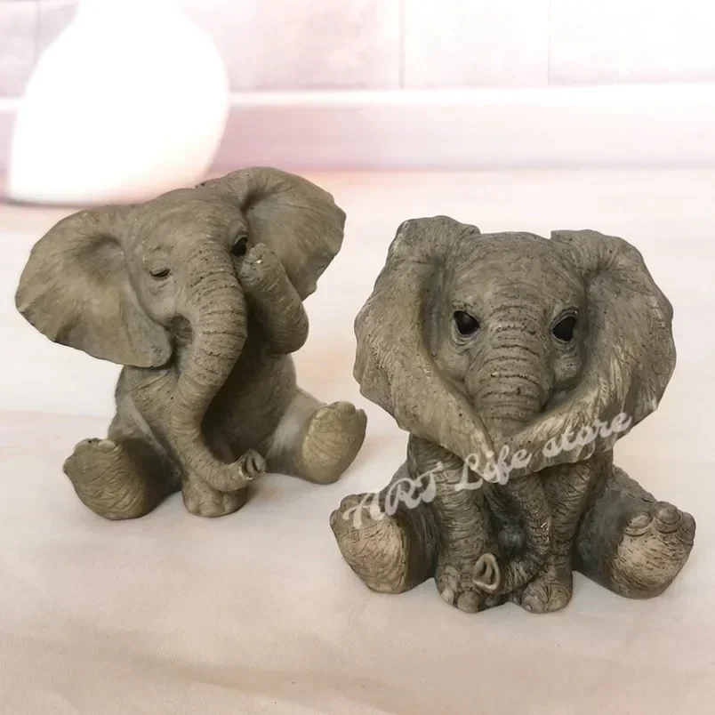 Oren Stampo In Silicone 3D A Forma Di Elefante: Per Cioccolato, Caramelle, Sapone E Candele, Rosa, Dimensioni 7,5x6,2x4,3 Cm - 3