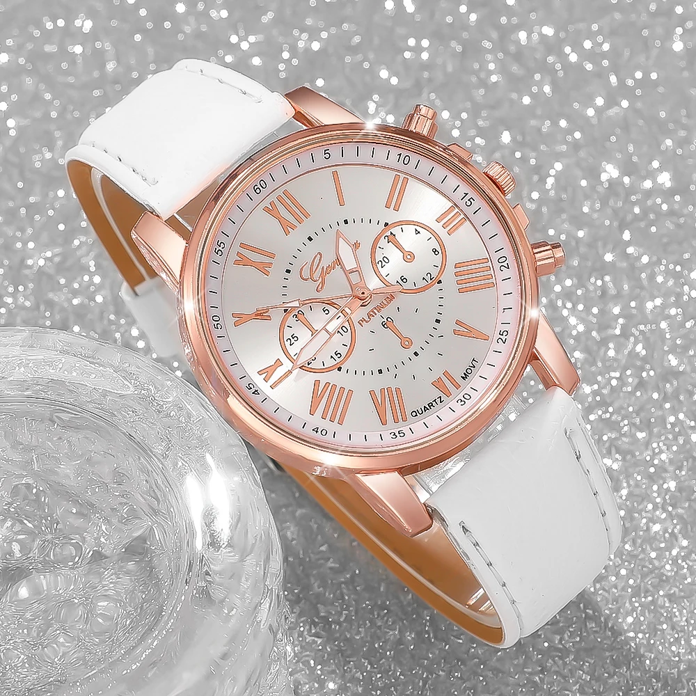 Women's Fashion Watch Set - Stylish & Versatile, Classic Round Dial, Perfect Gift