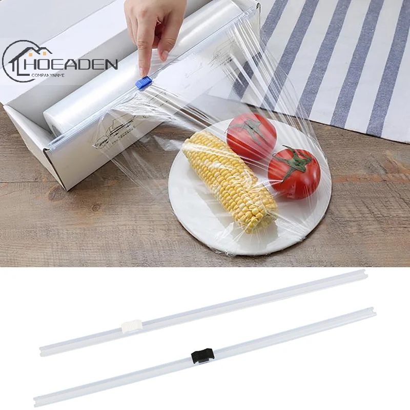 

Home Plastic Wrap Dispensers And Foil Film Cutter Food Cling Film Cutter Stretch Plastic Wrap Dispenser