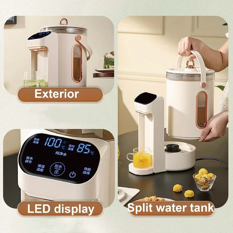 3L Smart Electric Kettle Multifunction Electric Water Bottles 6 Gear Temperature Adjust Keep Warm Split Water Dispenser 800W 3