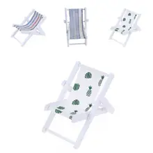 

Simulation Scene Model Accessories Dollhouse 1/6 1/8 Scale Foldable Deckchair Foldable Deckchair for Girls