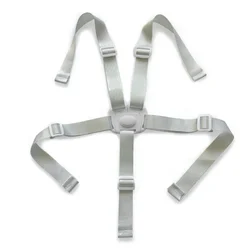 Premium Baby 5 - Point Safety Harness for High Chairs and Strollers (Gray)