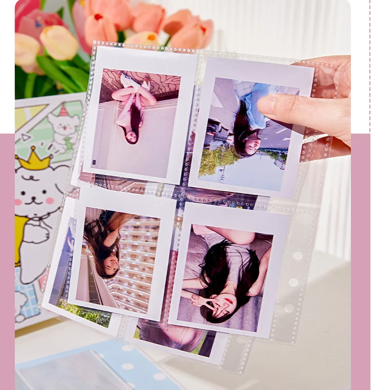크리에이티브 포토 카드 바인더, 귀여운 아이돌 포토 카드 거치대, 포카 컬렉션 북, 포카 포장 용품