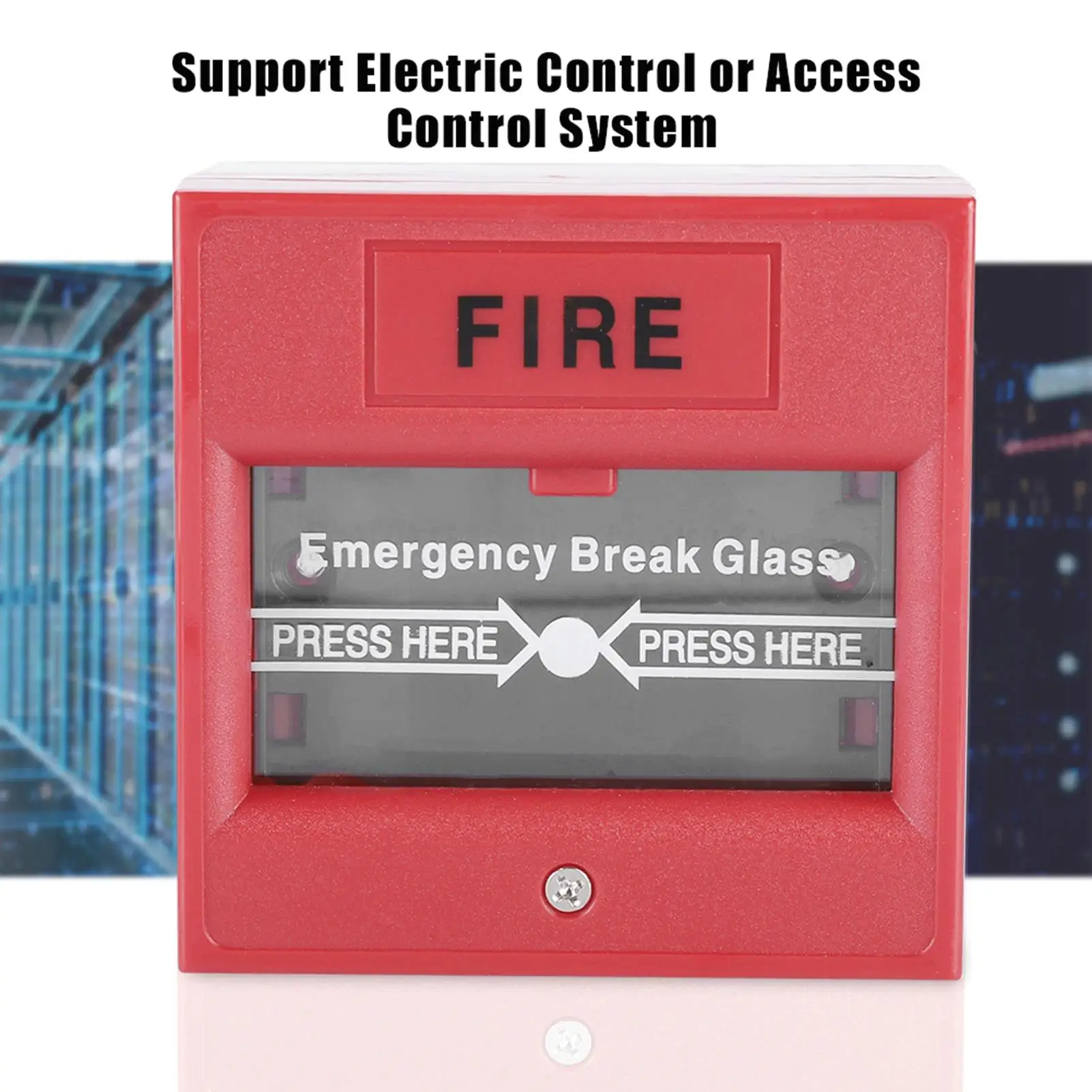 Emergency Exit Alarm Button Fire Escape Security Glass Break Switch
