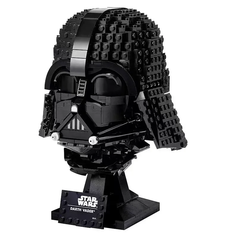 MOC Wars Helmet Building Blocks 75276 75304 75274 Stormtrooper Vader Tie Fighter Pilot Helmet Model Toys For Kid Gift