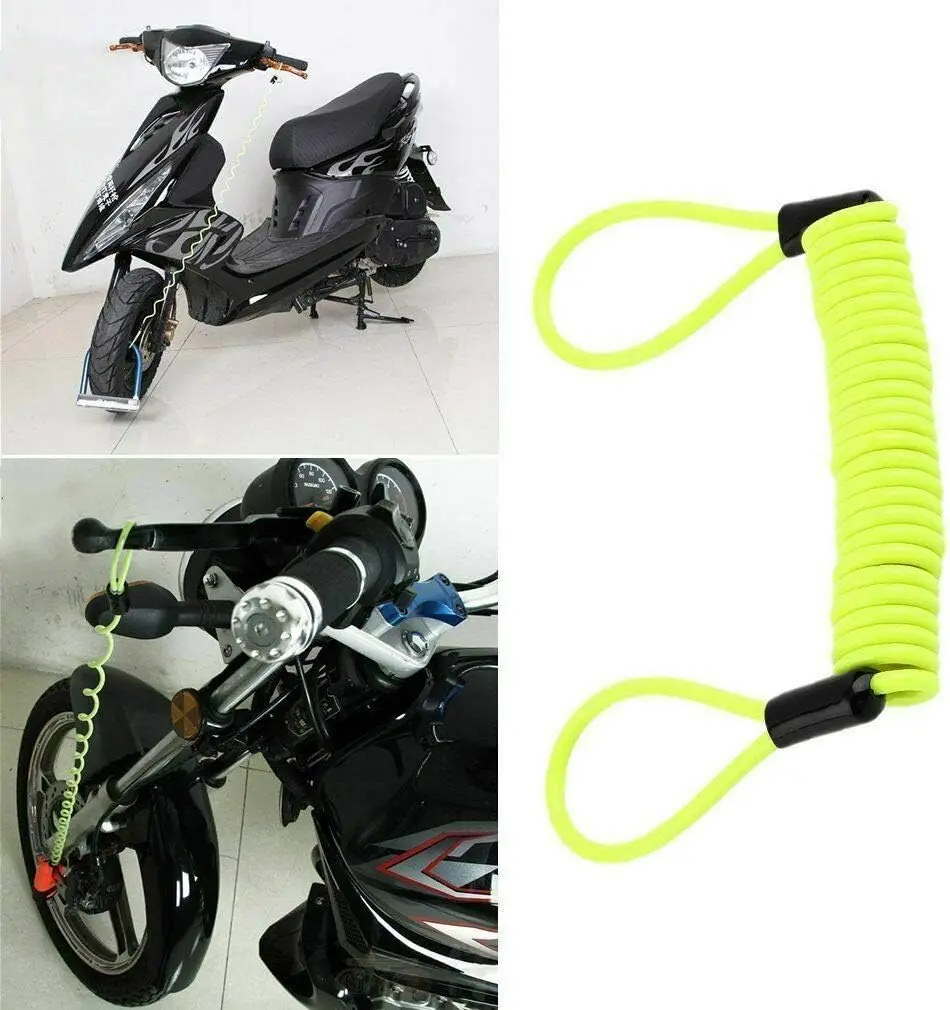 

110db Alarming System Waterproof Motorcycle Lock Alarm High Decibel and cable Bike Anti Theft Bicycle Alarm Disc Brake Lock