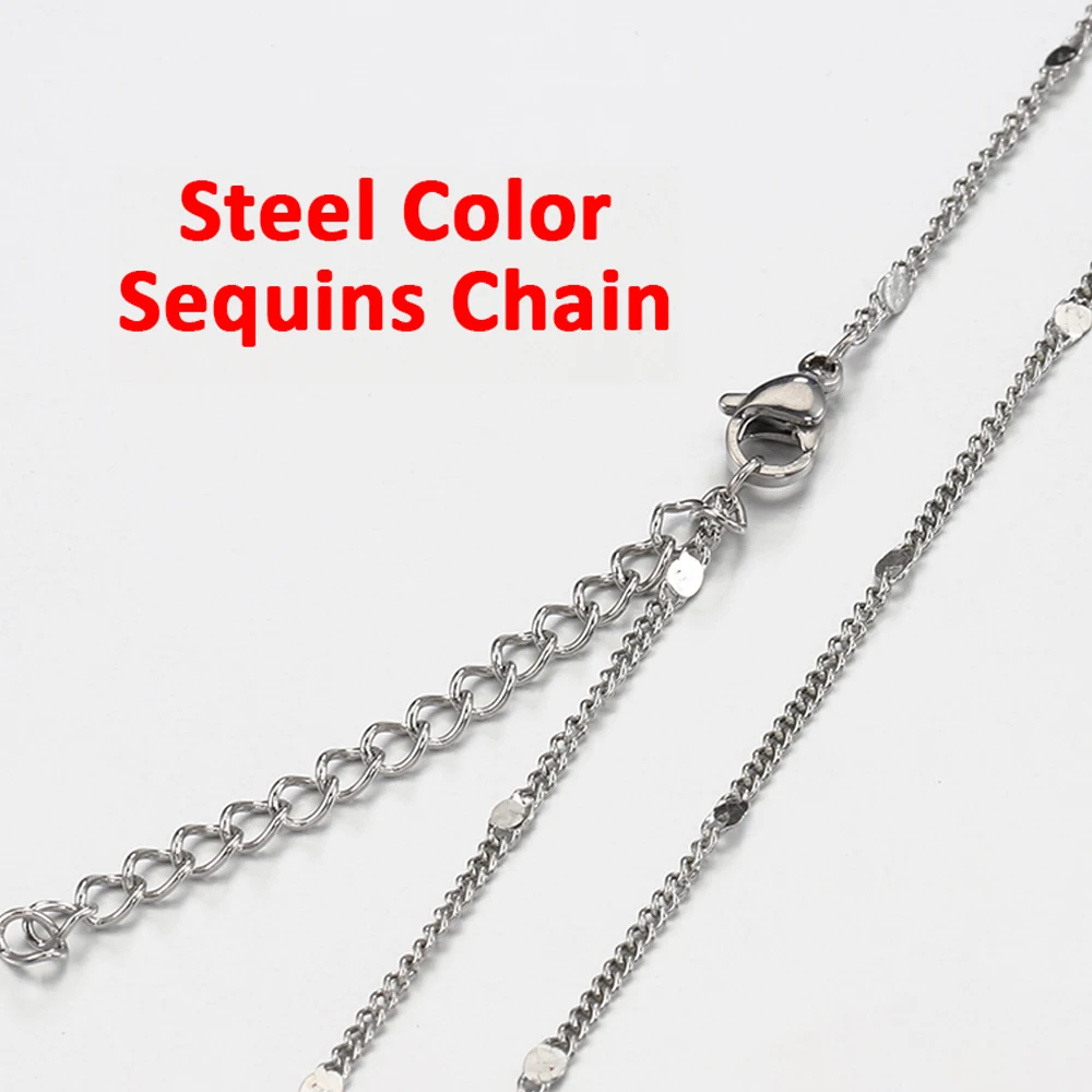 No Fade 5-10pcs Stainless Steel Necklace Chains for Jewelry Making Findings  45cm+5cm Chains with Lobster Clasps Wholesale - AliExpress