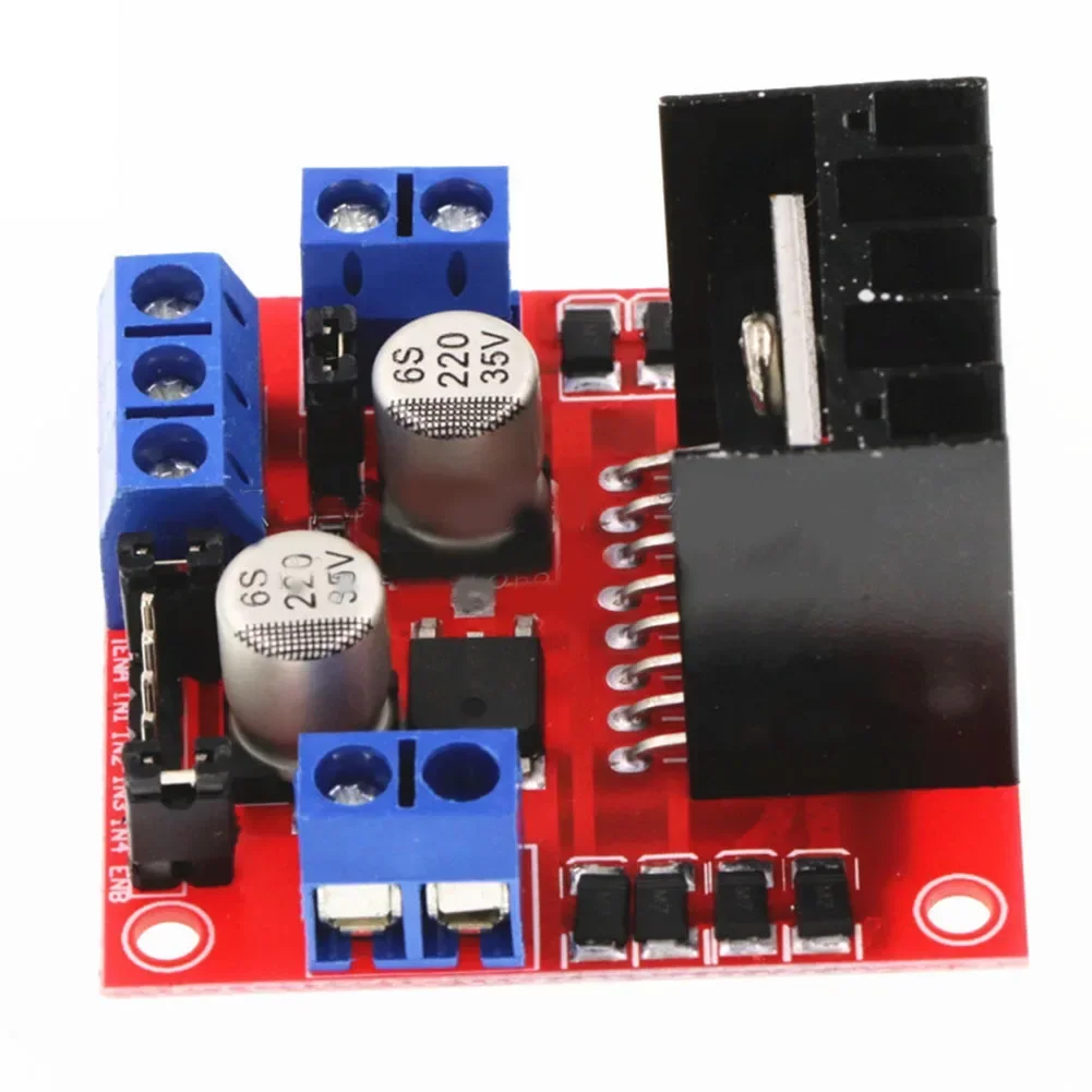 L298N 모터 드라이버 보드 모듈 로봇 자동차 용 DC 스테퍼 모터 컨트롤러 5V H 브리지 드라이브 25W 전원 공급 장치