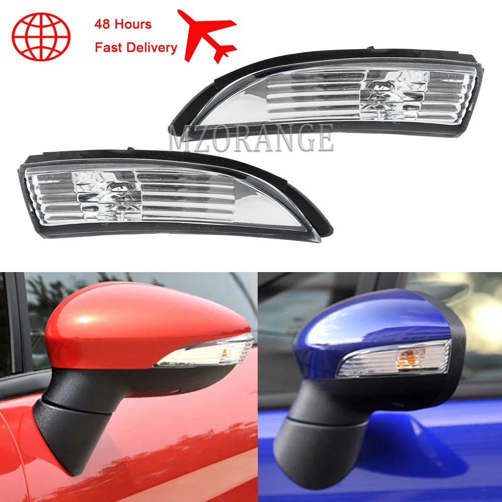 Luz de señal de giro del espejo lateral para Ford Fiesta 2008 2017