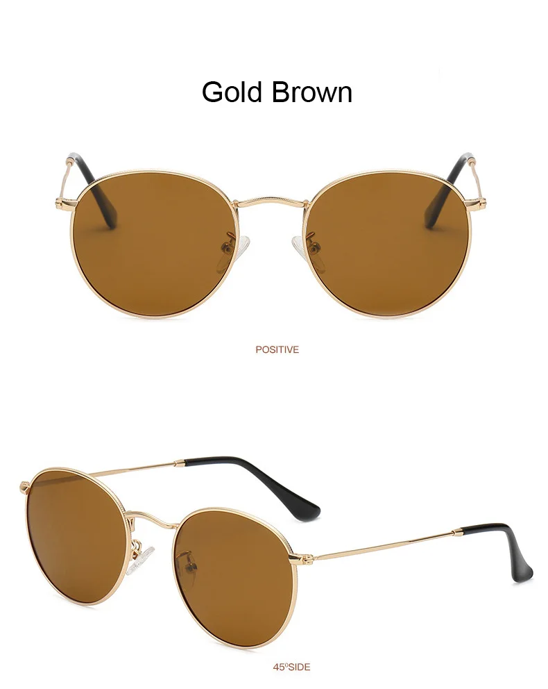 Marke Designer Vintage Runde Polarisierte Sonnenbrille Mann Retro Kleine Rahmen Sonnenbrille Männlichen Mode Fahren Shades Gafas De_voghion.com