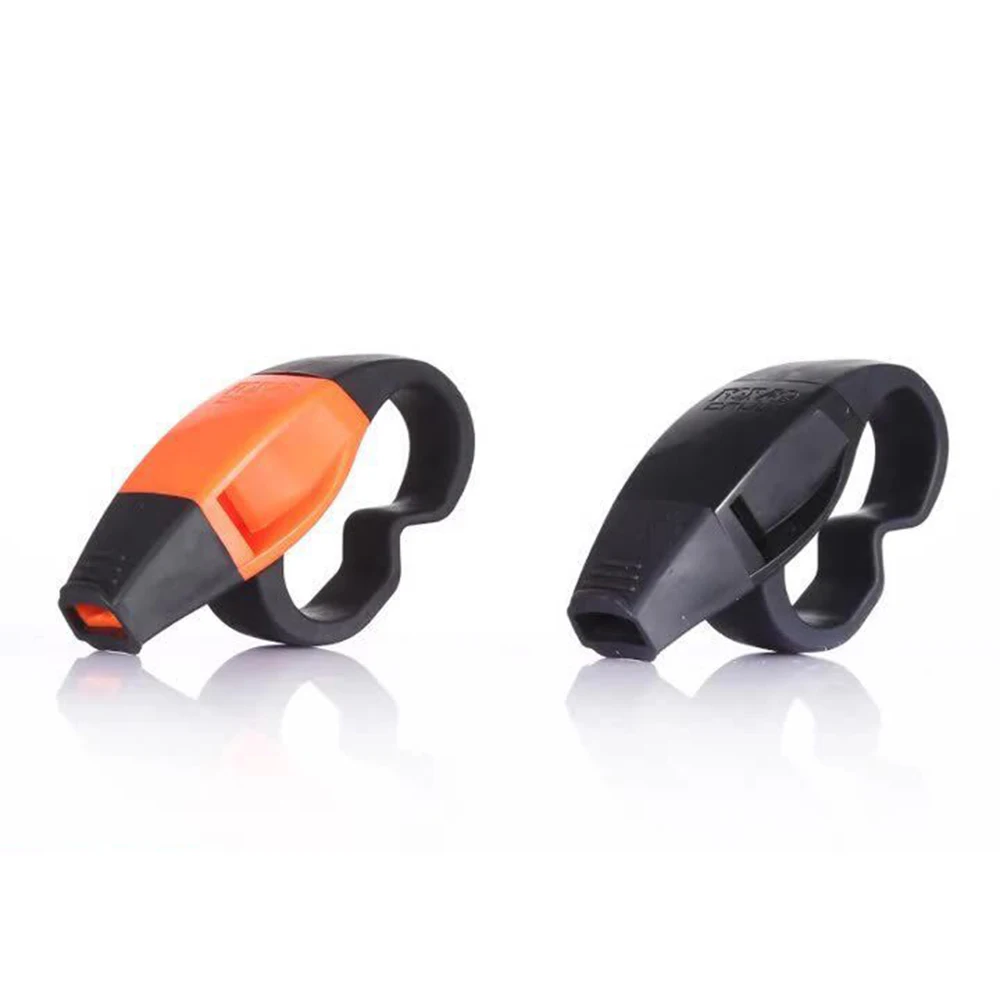 ABS Finger Grip Referee Whistle Safety Rescue Football Basketball Survival Big Sound Whistles Soccer Sports Accessories molten dolphin f soccer referee whistle for football camping survival whistles outdoor sports professional whistles