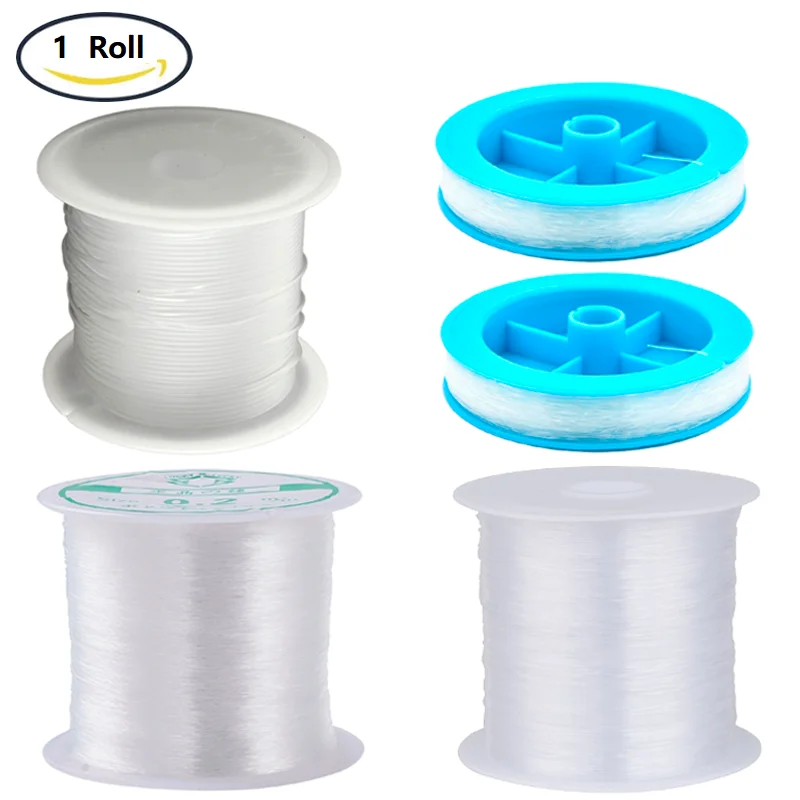 1Roll 0.2 0.7mm Clear Invisible Craft Nylon Thread Monofilament Fishing