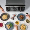 Countertop Microwave 1100 Watts, 1.6 cu ft - Smart Sensor Microwave Oven With LED Lighting and Child Lock - Perfect for Apartmen 6