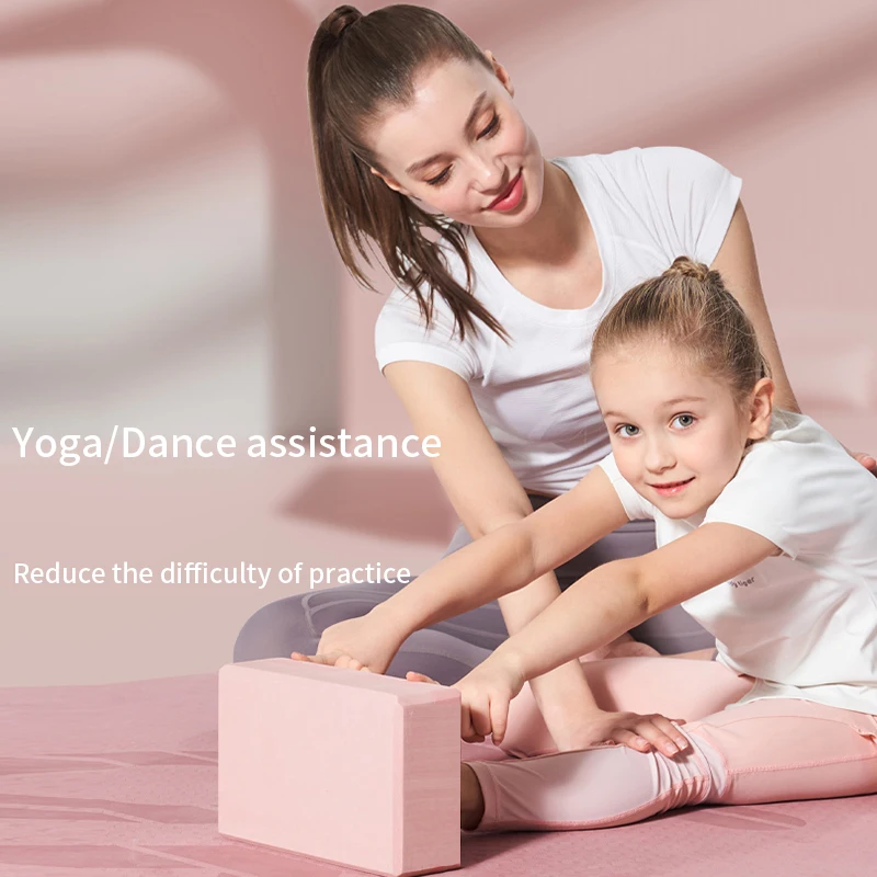 Yoga Blocks EVA Foam Brick Supportive Lightweight Odor Resistant Yogini Beginners Yogis Pilates