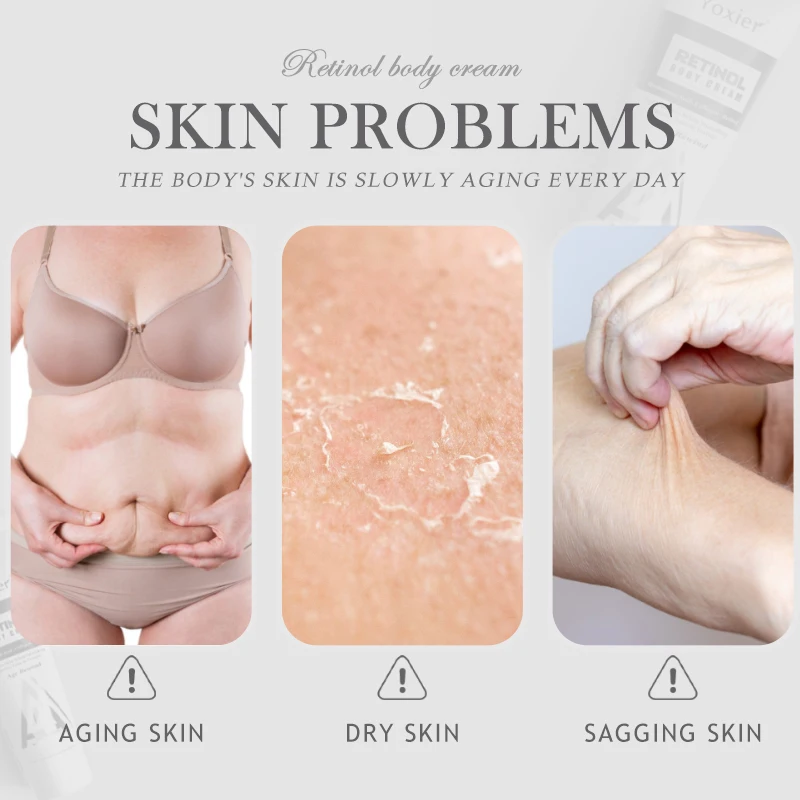 Retinol Vitamin E Body Cream Lifting Tighten Abdominal Shaping Firm Arm Massage Moisturizing Skin Remove Cellulite Care Cream 3