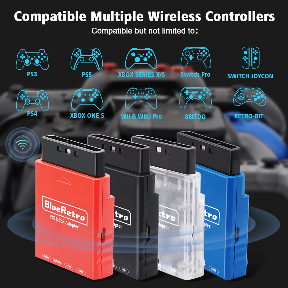 Retroscaler-Multiplayer Bluetooth Controladores Adaptador, Playstation  Consoles de Jogos, PS2, PS One, Sony - AliExpress