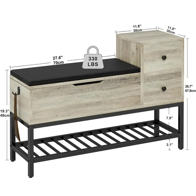 Entryway Shoe Storage Bench 3