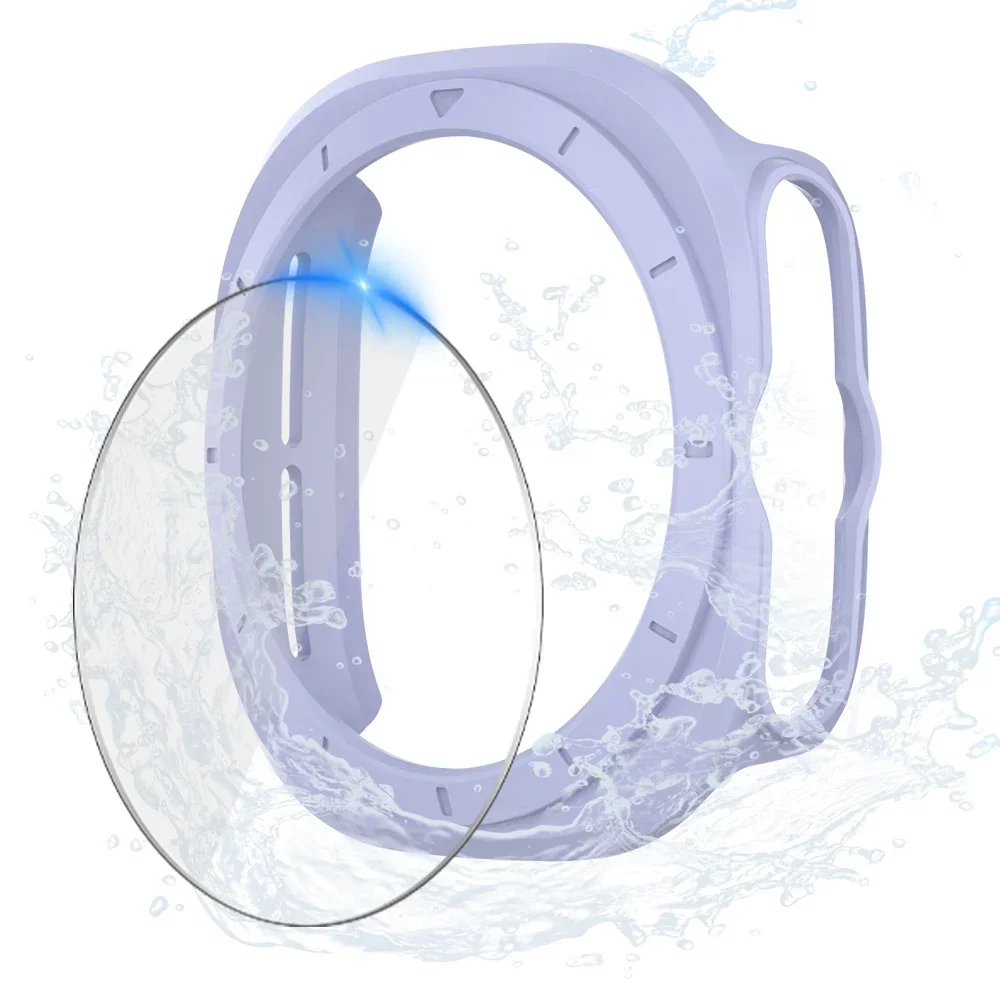 Premium Glass & Case Protector Bumper Shell for Smartwatches - Matte Finish