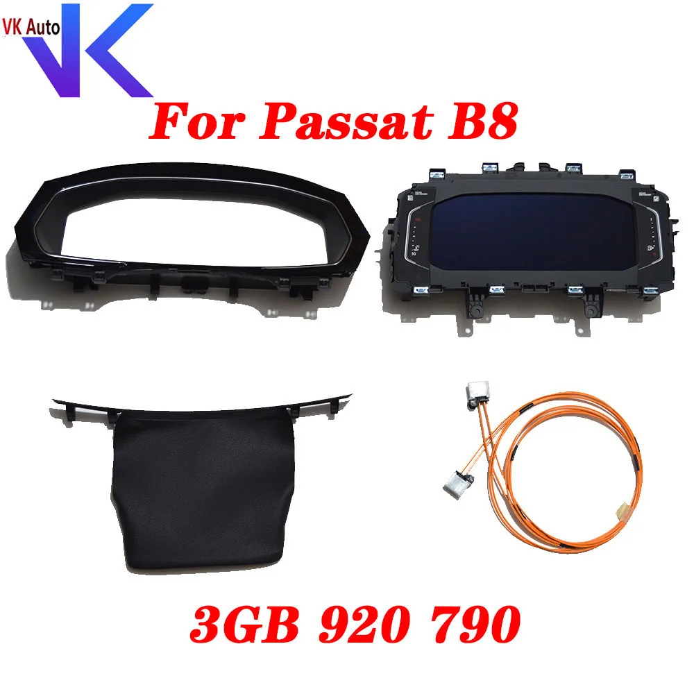 

Virtual cockpit LCD digital instrument panel LCD instrument For VW Passat B8 2016-2019 with frame and wire 3GB 920 790 3GB920790